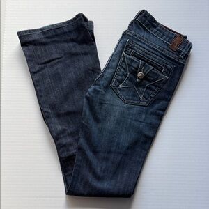 People's Liberation Tanya Dark Blue Boot Cut Jeans